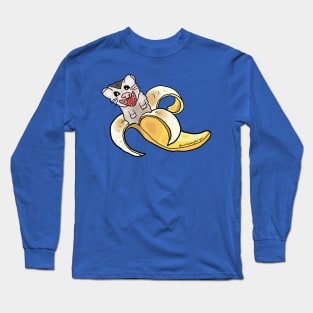 Opossum In A Banana Long Sleeve T-Shirt